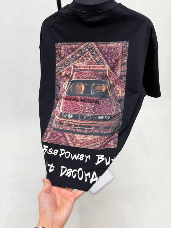 Oversize футболка з принтом