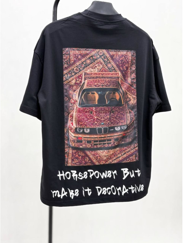 Oversize футболка з принтом