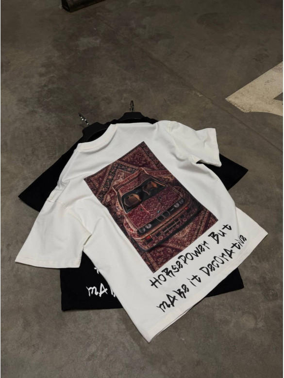 Oversize футболка з принтом
