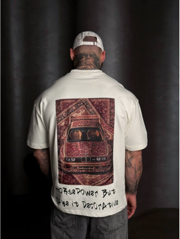 Oversize футболка з принтом