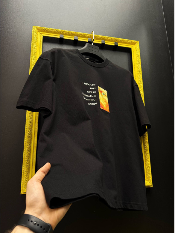 Oversize футболка з принтом