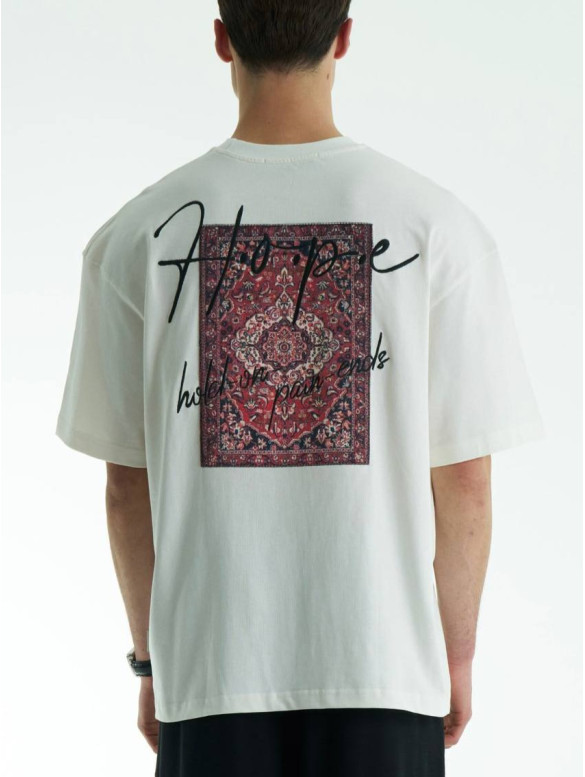 Oversize футболка з принтом