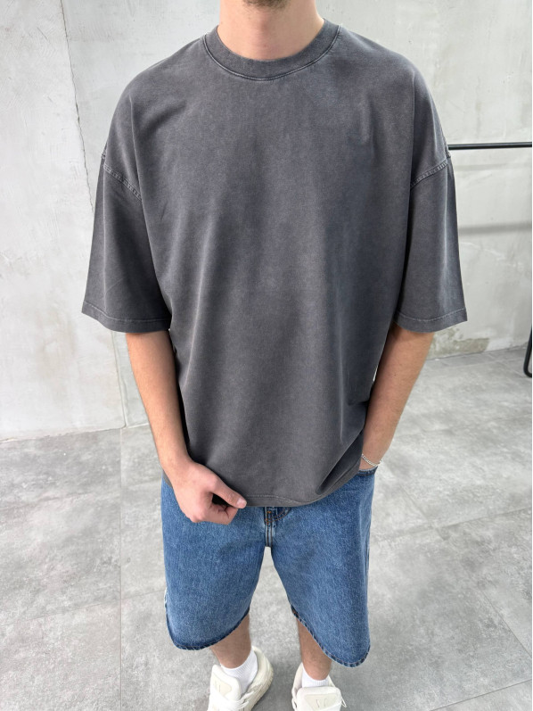 Oversize футболка з вивареної тканини Oversize футболка з вивареної тканини