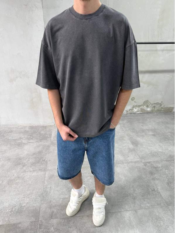 Oversize футболка з вивареної тканини Oversize футболка з вивареної тканини
