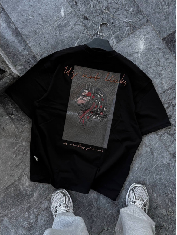 Oversize футболка з принтом
