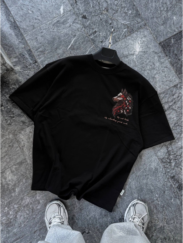 Oversize футболка з принтом