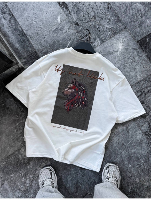 Oversize футболка з принтом