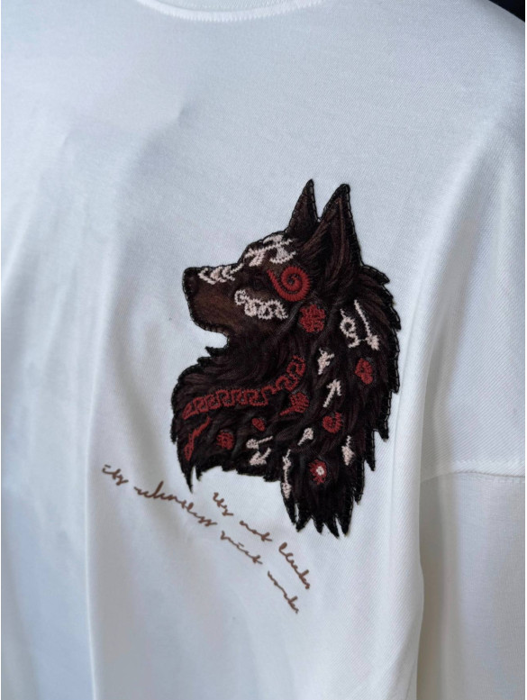 Oversize футболка з принтом