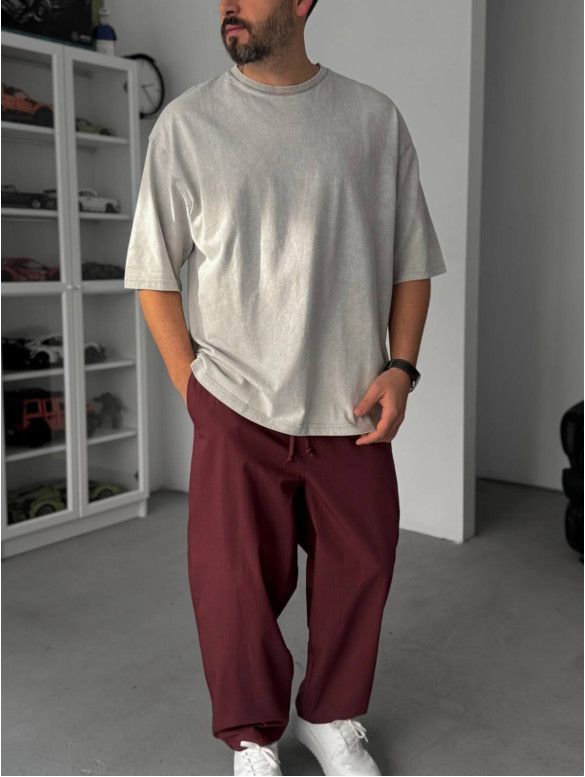 Oversize футболка з вивареної тканини