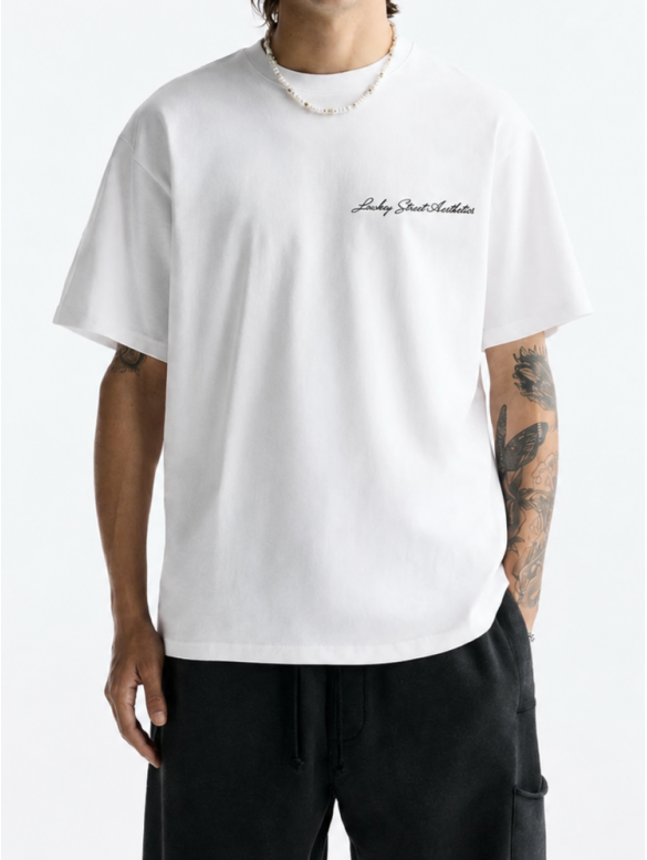 Oversize футболка з принтом