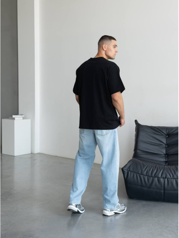 Oversize футболка з принтом