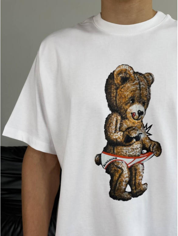 Oversize футболка з принтом
