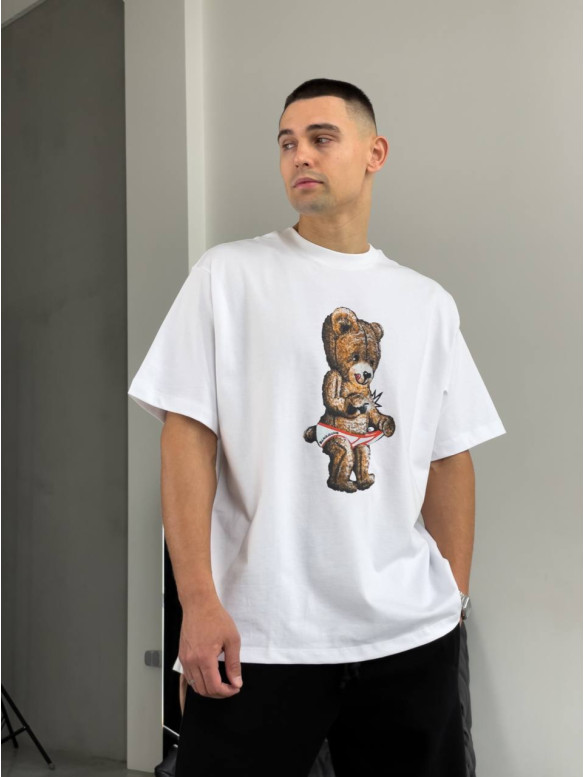 Oversize футболка з принтом