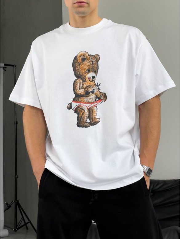 Oversize футболка з принтом