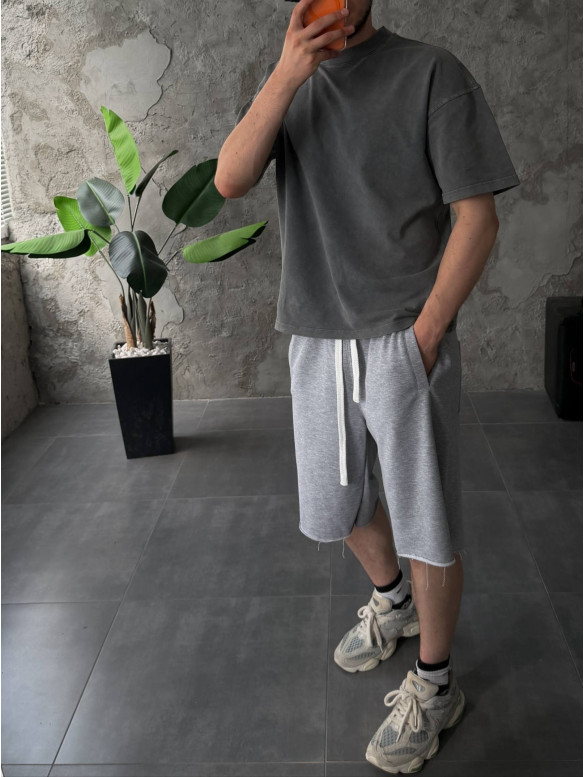 Oversize футболка з вивареної тканини