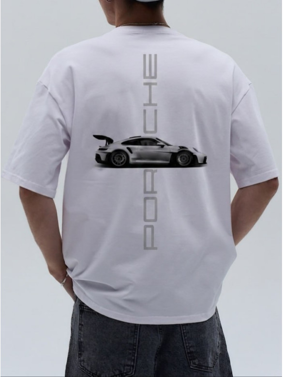 Oversize футболка з принтом