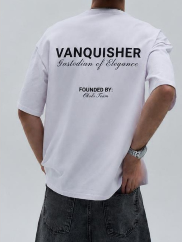 Oversize футболка з принтом