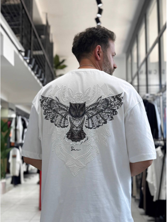 Oversize футболка з принтом