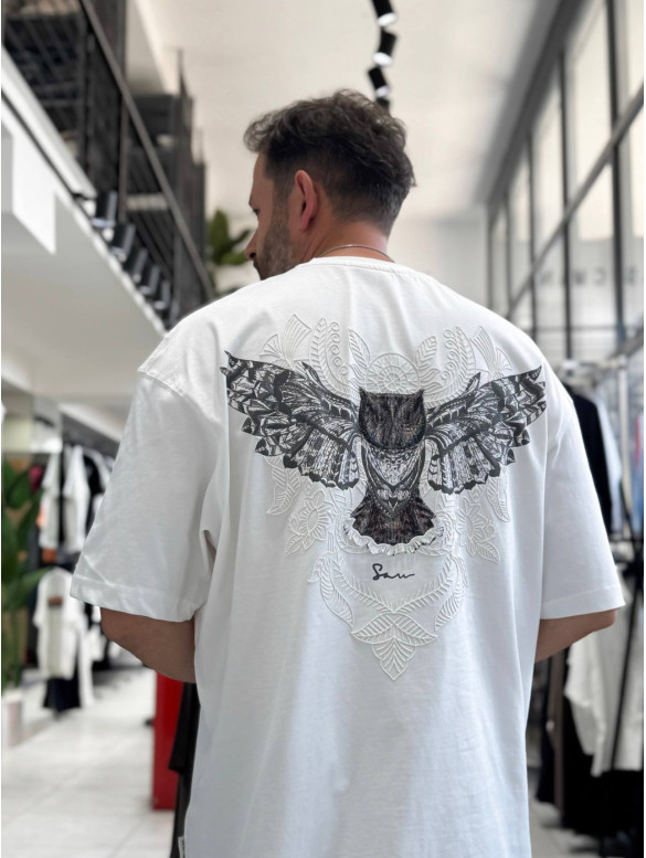 Oversize футболка з принтом