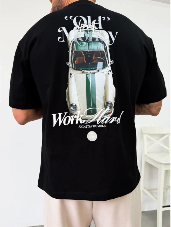 Oversize футболка з принтом