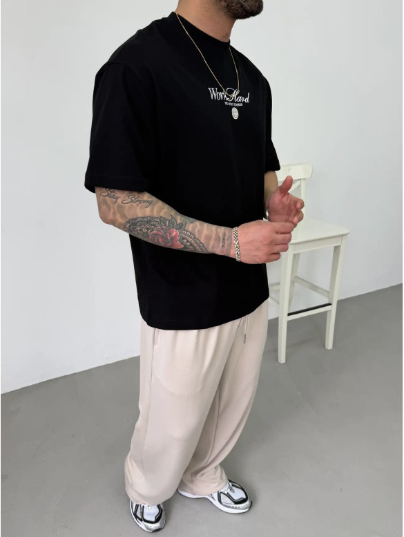 Oversize футболка з принтом