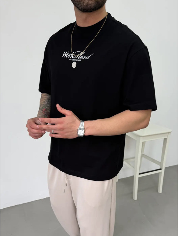 Oversize футболка з принтом