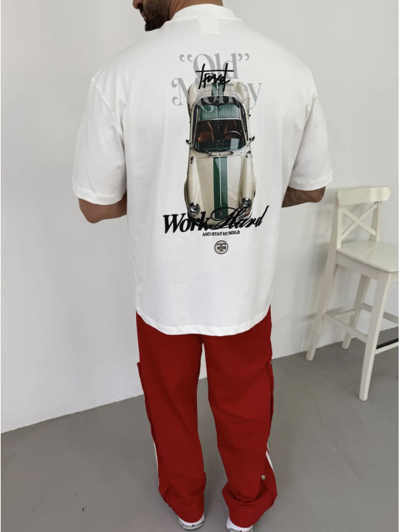 Oversize футболка з принтом