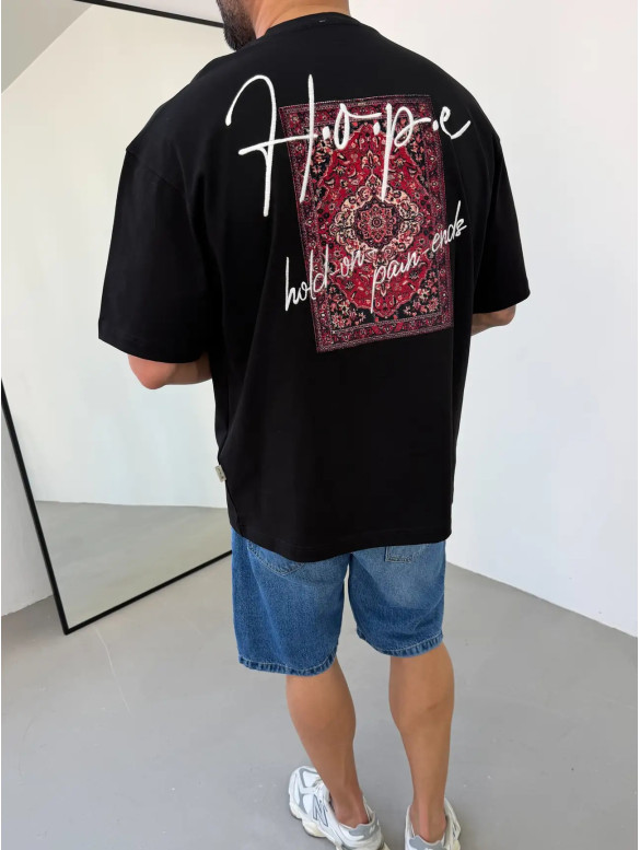 Oversize футболка з принтом