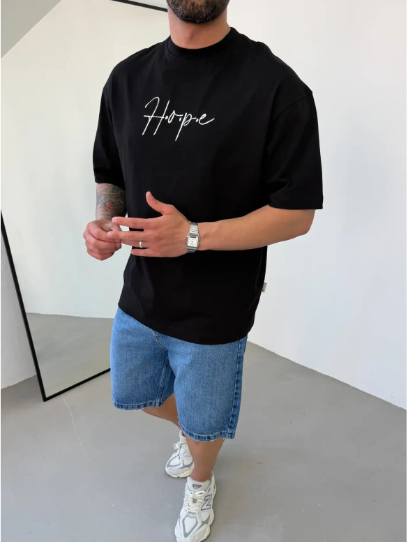 Oversize футболка з принтом