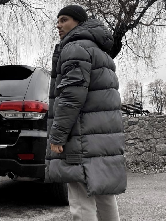 Зимова стьобана куртка oversize