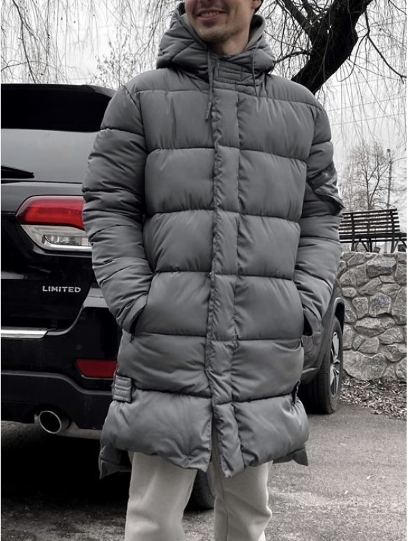 Зимова стьобана куртка oversize
