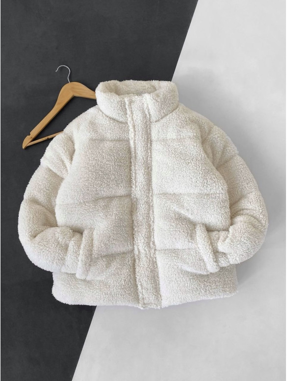 Зимова плюшева куртка oversize