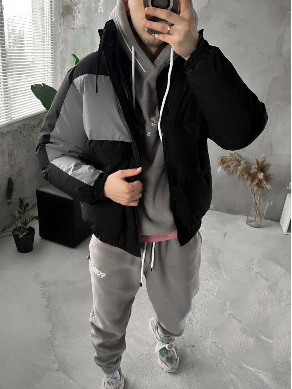 Oversize куртка з рефлективною вставкою