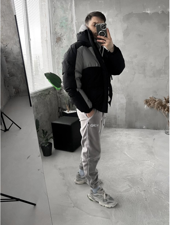 Oversize куртка з рефлективною вставкою
